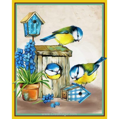 Broderie diamant friendly birds de Diamond Painting