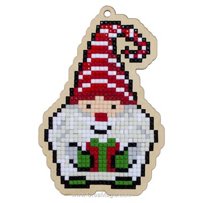 Broderie diamant Wizardi le lutin de noël