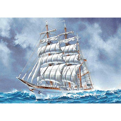 Broderie diamant sailing ship de Wizardi