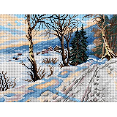 Canevas paysages - Canevas after Peder Mork Monsted - Winterscene from Vignaes - Orchidea