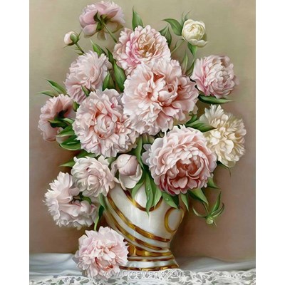 Kit broderie diamant beautiful peonies - Diamond Painting