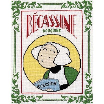 Bécassine bouquine kit tableau point de croix - Princesse