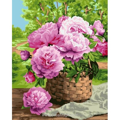 Peinture par numéro - Garden basket - Wizardi