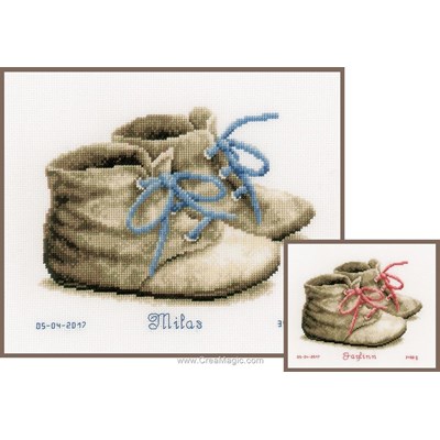 Les premières chaussures broderies pour bébé - Vervaco
