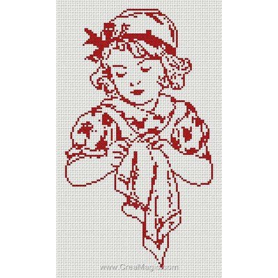 La petite brodeuse kit broderie d'Anagram au point de croix