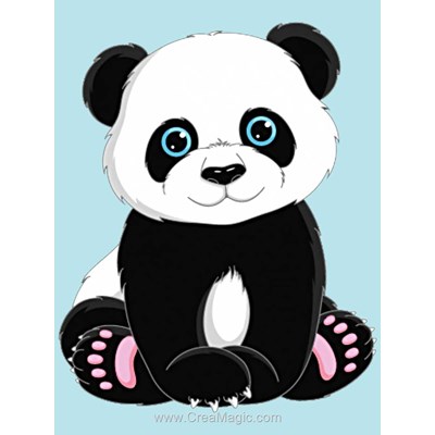 Kit broderie diamant panda - Wizardi