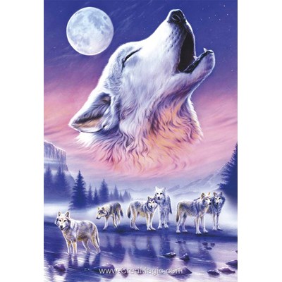 Broderie diamant la meute de loups - Diamond Painting