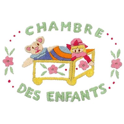 Kit de broderie imprimée chambre de enfants - Luc Création