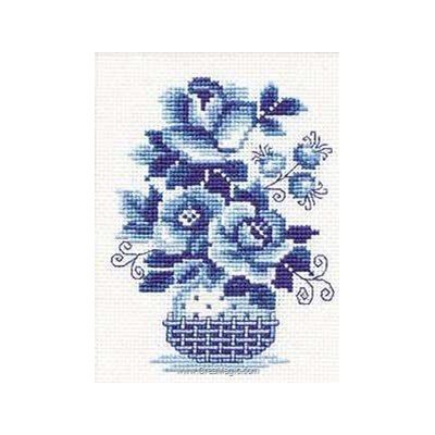 RIOLIS Kit Point De Croix Compté 8.25 X11.75 -May Wild Rose (15 Count