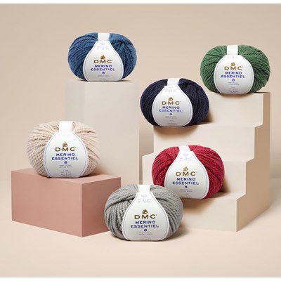 Laine à tricoter - Merino essentiel 8 - 100gr  (Lot de 5) DMC