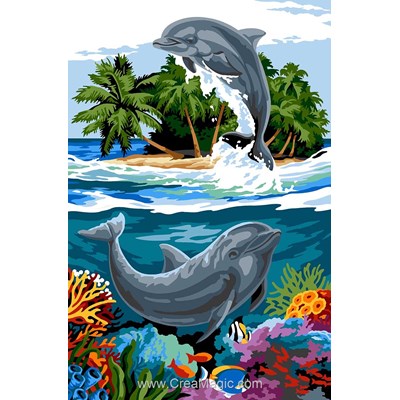 Le bal des dauphins des îles canevas - Margot