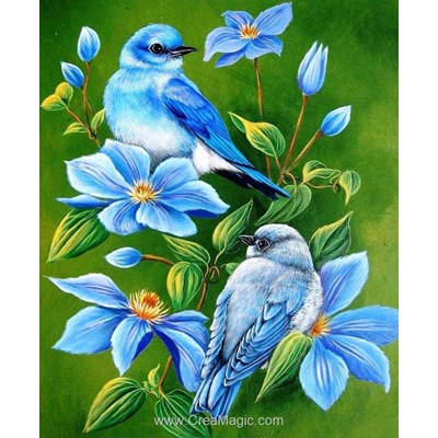 Broderie diamant birds on the branch de Diamond Painting