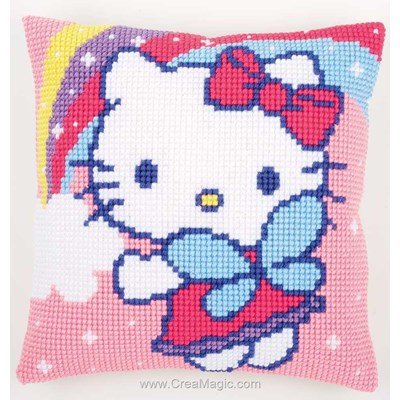 Kit coussin kitty petite fée de Vervaco au point de croix