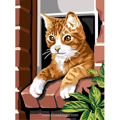 Margot canevas chat roux