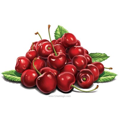 Broderie diamant cherries de Diamond Painting