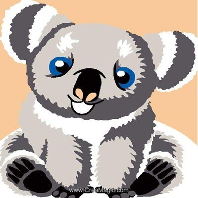 Kit canevas pour enfants Luc Création mon petit panda
