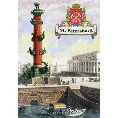 Kit tableau RIOLIS point de croix cities of russia. St. Petersburg