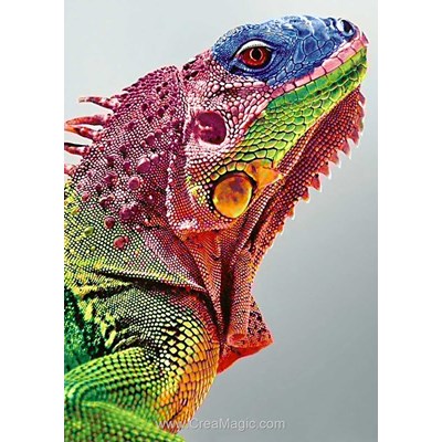 Kit broderie diamant iguane - Wizardi