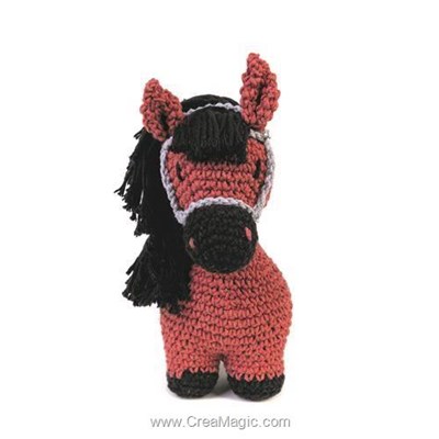 Kits amigurumi - Sienna le poney - brick - Hoooked