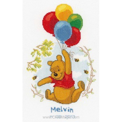 La broderie winnie volant- disney - Vervaco