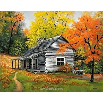 Kit broderie diamant house in the woods de Wizardi