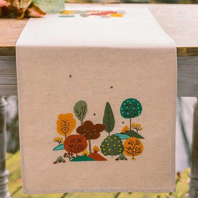 kit Chemin de Table Forêt en automne - Vervaco