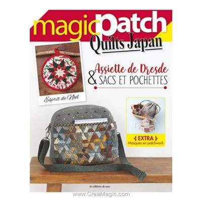 Livre - Magic patch quilts japan n°30 -assiette de dresde & sacs et pochettes - Librairie Créative