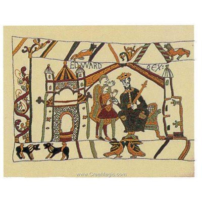 Kit de broderie imprimée le roi edouard le confesseur de Princesse