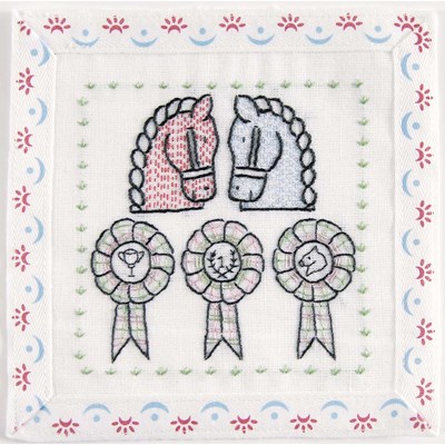 Kit de broderie imprimée les trophée hippique - normandie - DMC