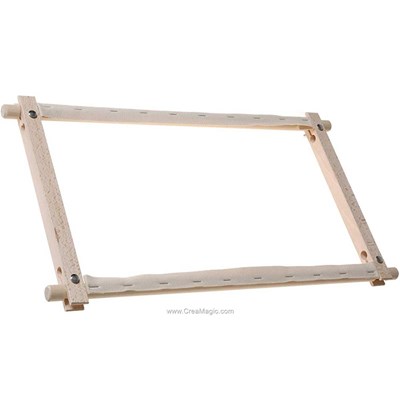 Métier à broder - Cadre rotatif à la main 38 x 30 cm - Elbesee