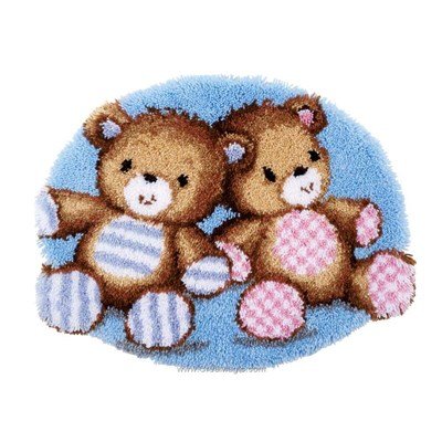 Kit tapis point noué les bébés oursons de Vervaco