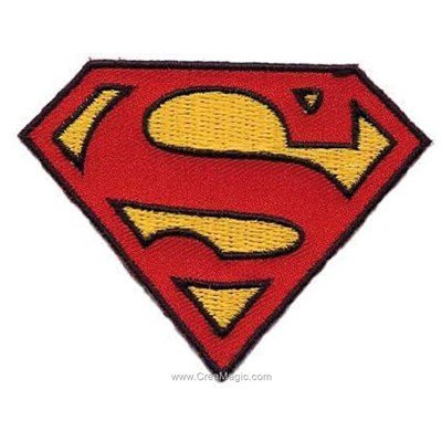 Ecusson brodé superman le logo de MLWD
