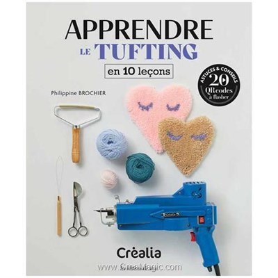 Livre - Apprendre le tufting en 10 lecons - Librairie Créative