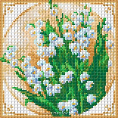 Broderie diamant Diamond Painting le muguet