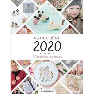 Livre - Agenda creatif 2020 - Librairie Créative