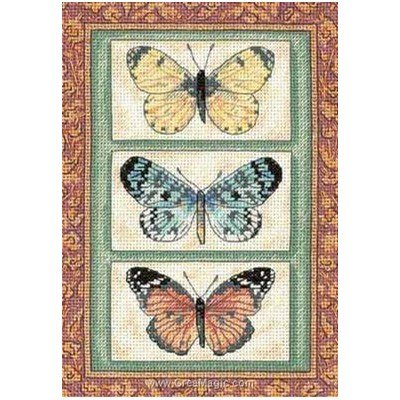 Broderie au point de croix point compté butterfly triplex de Dimensions