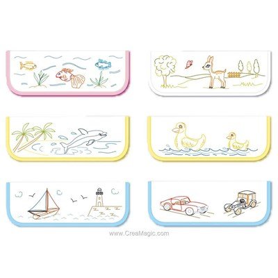 Pochette serviette Lot de 6 pochettes serviettes enfant a - Luc Création