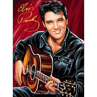 Rafael Angelot canevas elvis presley rouge