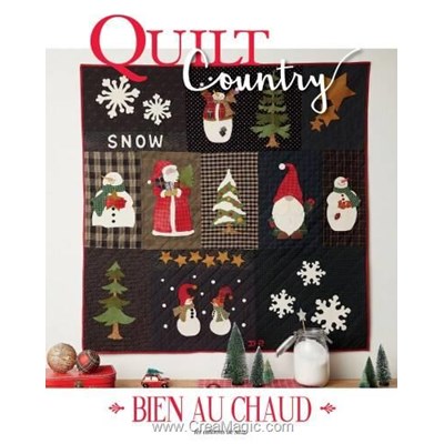Livre - Quilt country n°72 - bien au chaud - Librairie Créative