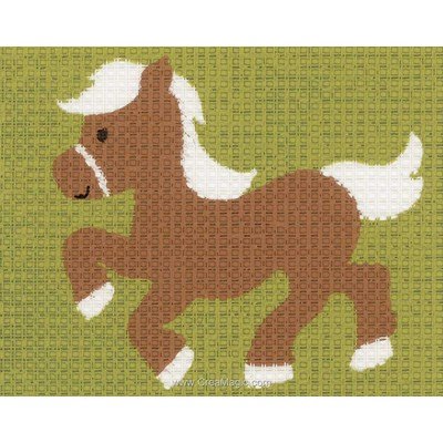 Trot de poney kit canevas enfant - Vervaco