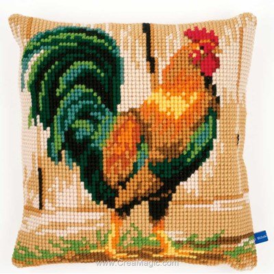 Kit coussin Vervaco au point de croix coq fier