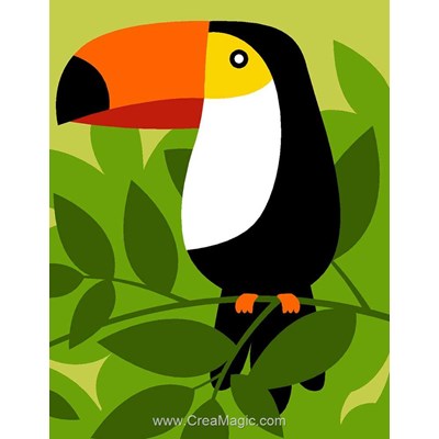 Toucan kit canevas Margot pour débutant