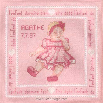 Kit à broder au point de croix petite fille - Le Bonheur Des Dames