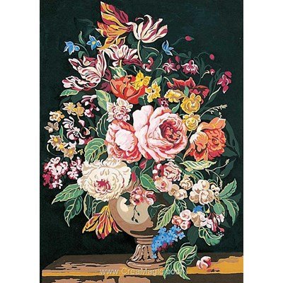 Canevas le vase de fleurs de SEG