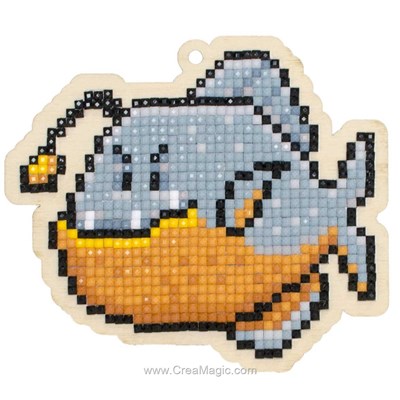 Kit broderie diamant fish - Wizardi