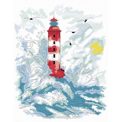 Kit broderie Phare pastel - Marie Coeur