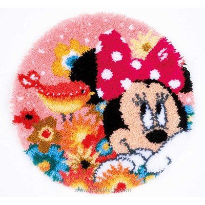 Kit tapis point noue Vervaco minnie et son secret - walt disney