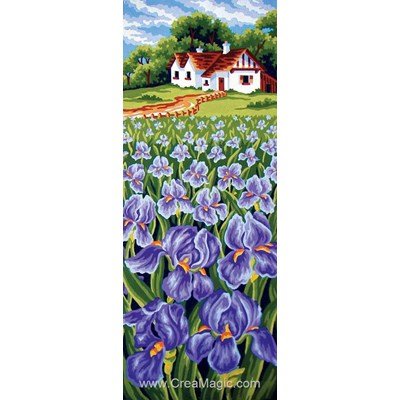 Collection d'art canevas champs d'iris