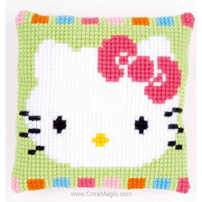 Kit coussin point de croix baby kitty - Vervaco