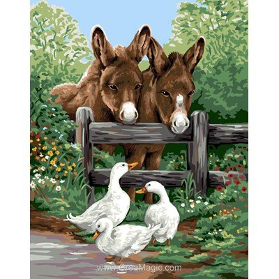 Anes et canards canevas chez Royal Paris